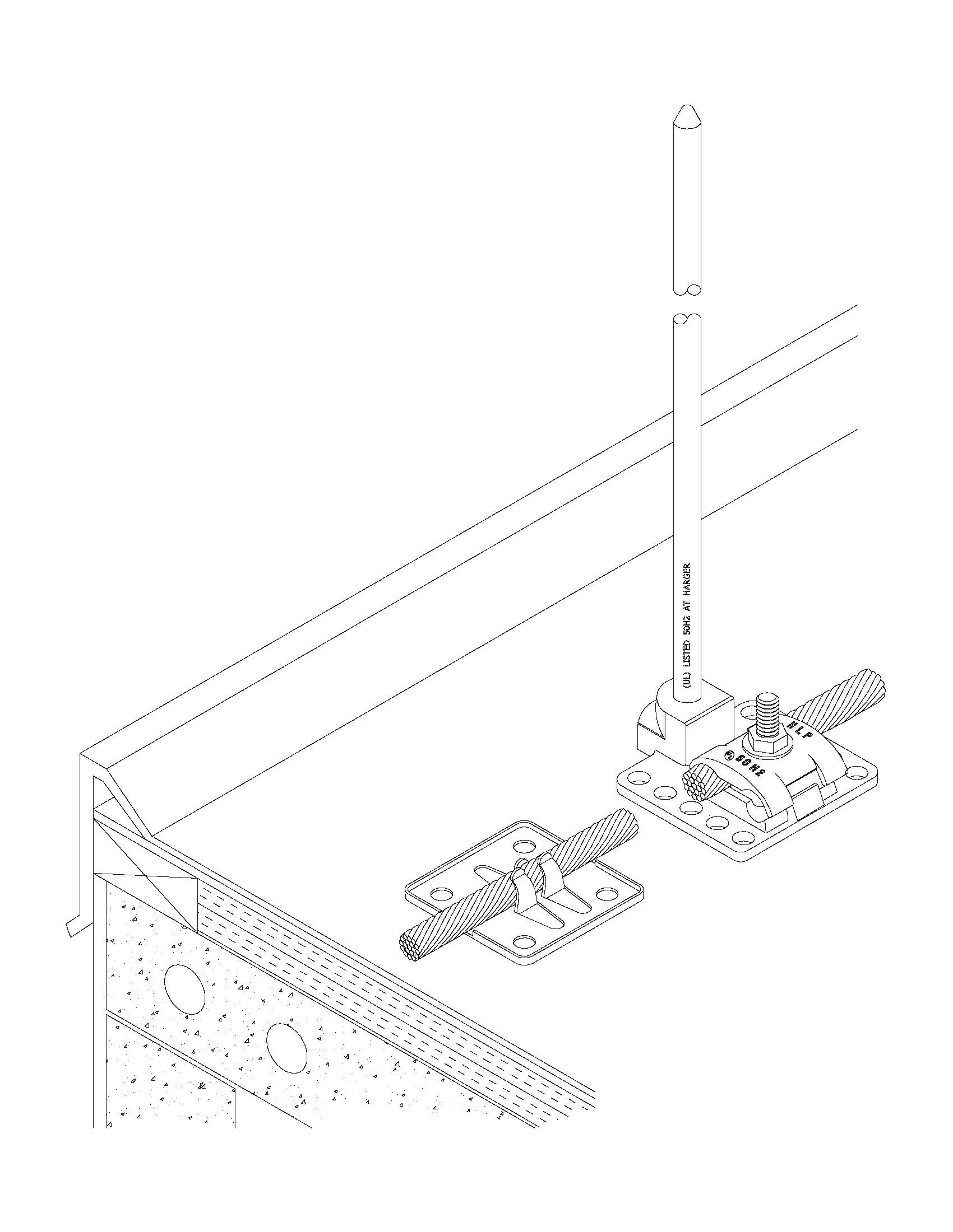 Adhesive Finger Cable Holders Harger Lightning and Grounding